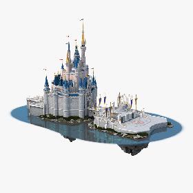 3D Cinderella Castle model